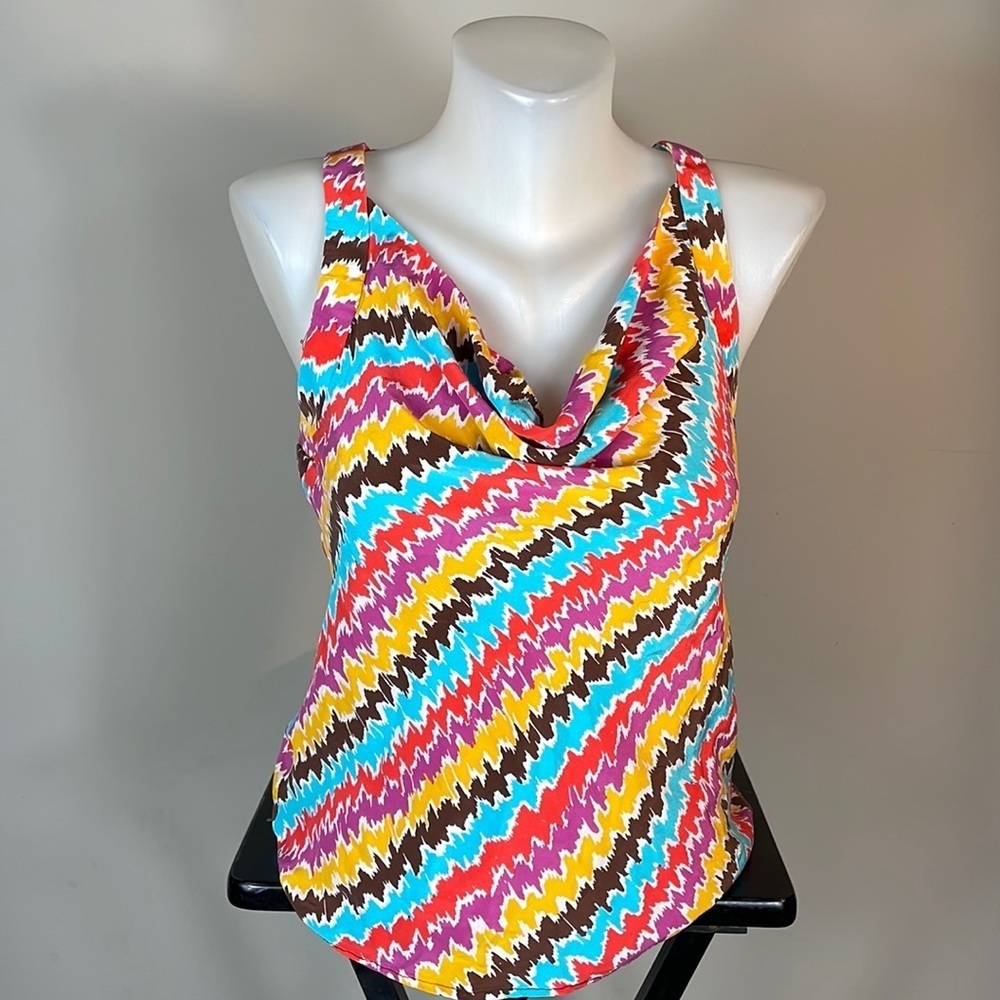 Trina Turk 100% silk Spring or Summer tank top blouse